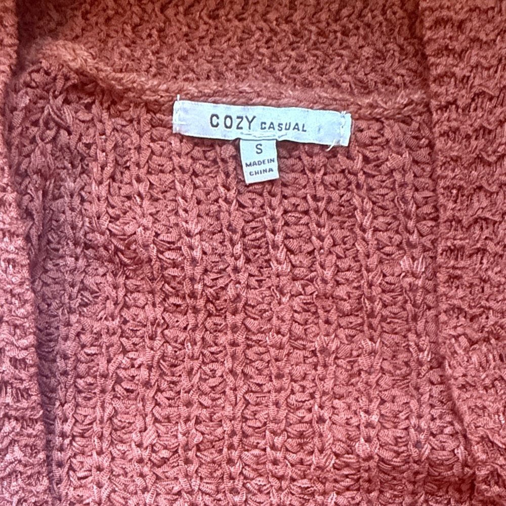 Cozy Casual Rust Knit Racerback Tank Top - Picture 5 of 6